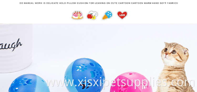 Different Colours Tinkle 5cm Bell Bal Plastic Lovely Cheap Cat and Dog Toy Ball